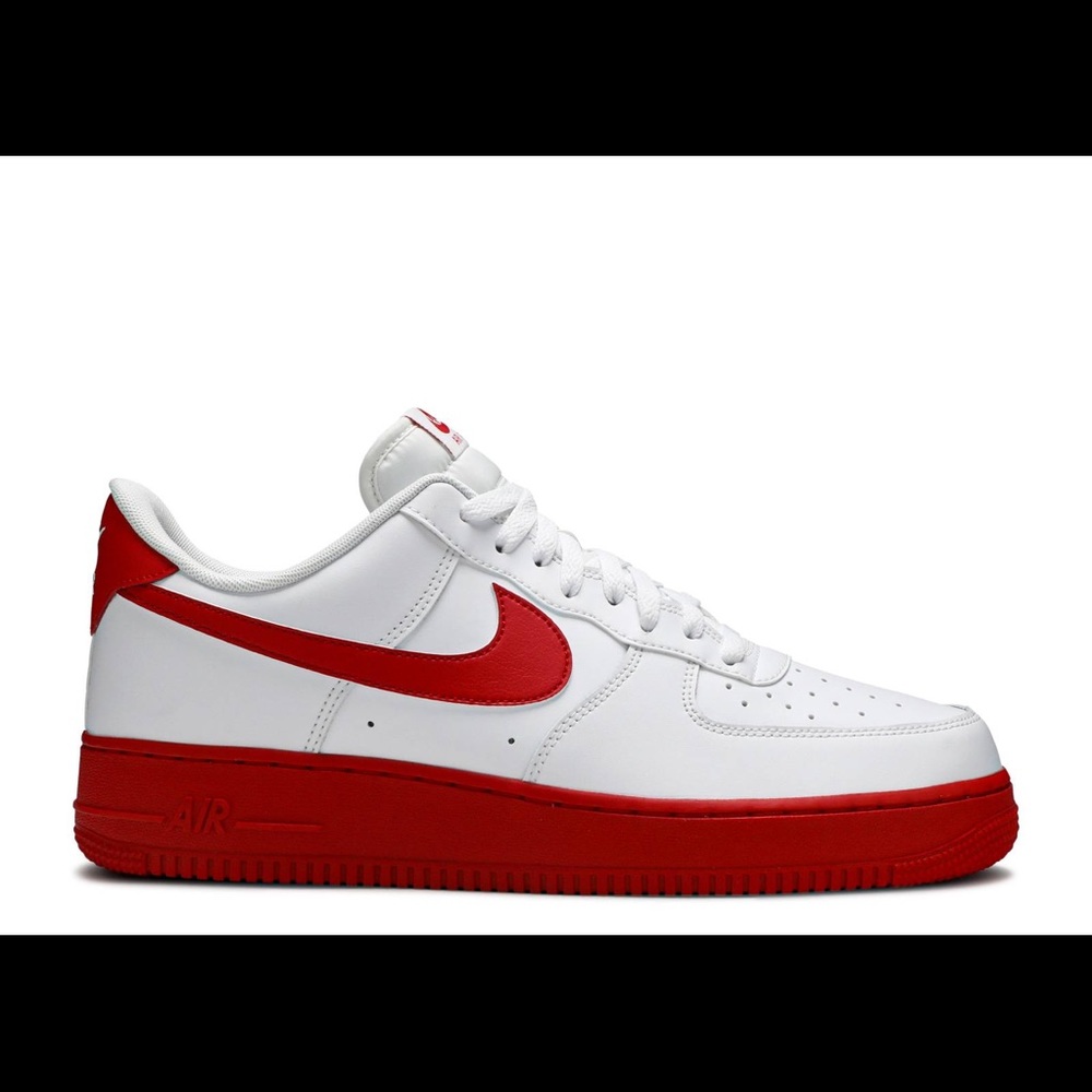 air force 1 with white red sole